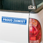 Trotse zionistische pro-Israël Bumpersticker (Op Truck)
