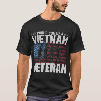 Trotse zoon Amerikaanse leger Vietnam Veteran USA  T-shirt
