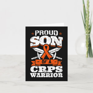 Trotse Zoon van een CRPS Warrior RSD Awareness Rib Kaart