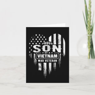 Trotse zoon Vietnam Vet Vader Veterans Day Kaart