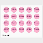 Trotse zus schattige hart stickers (Vel)
