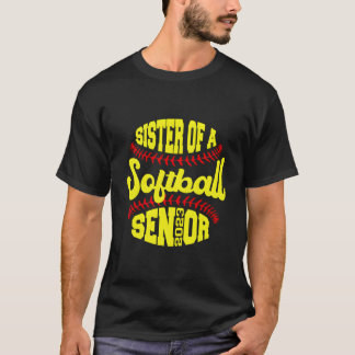 Trotse Zus Van Een Softbal Afgestudeerde 2023 T-shirt