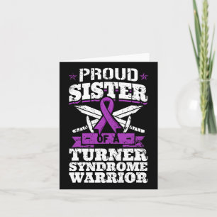 Trotse zus van een Turner syndroom krijger TS Awar Kaart