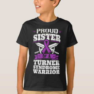 Trotse zus van een Turner syndroom krijger TS Awar T-shirt