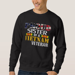 Trotse Zus Van Een Vietnam Veteraan Voor Veterane Trui