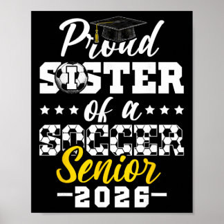 Trotse Zus Van Een Voetbal Senior 2026 Afstudeertr Poster