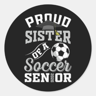 Trotse Zus Van Een Voetbal Senior Cl Van 2026 Afge Ronde Sticker