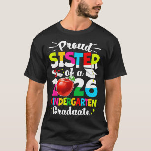 Trotse zus van eindexamenklas 2026 kinderen t-shirt
