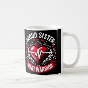 Trotse zuster Hart Warrior CHD Bewustzijn Congenit Koffiemok
