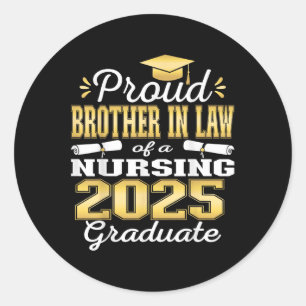 Trotse zwager in de rechten CL van 2025 Nursing Af Ronde Sticker