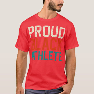 Trotse Zwarte Atleet T-shirt
