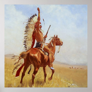 “Trotserig” Western Art van Frederic Remington Poster