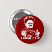 Trotsky Vote Republican Button (Voorkant /achterkant)
