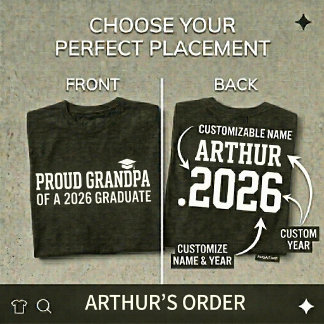 TROTSSE OPA Afstudeerklas 26 Gepersonaliseerd T-shirt