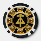 Trotter & Asso laatste corporate party casino chip (Achterkant)