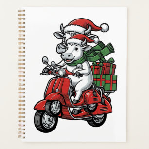 Trottinette à cheval de Noël drôle Design vintage_