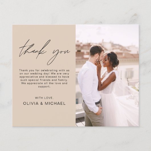 Trottoir Tegels Trouw Minimalistische Dankkaarten Flyer (Voorkant)