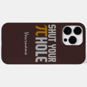 "Trou à tarte (pi)" personnalisé coques monogramme (Verso (horizontal))