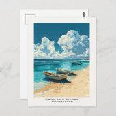 Trou Aux Biches Mauritius Travel Briefkaart (Voorkant / Achterkant)