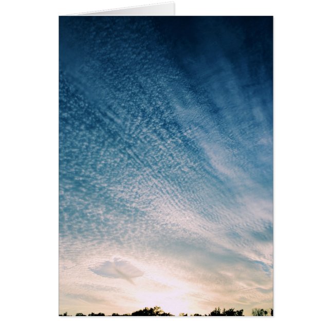 Trou dans les nuages - carte d'écriture sainte (Devant)