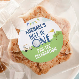 Trou dans un autocollant de premier anniversaire e