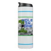 Trou dans une bouteille de golf (Tourné sur la droite)