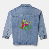 Trou de golf amusant dans une veste Denim (Verso)