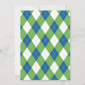 Trou De Golf En Une Invitation Anniversaire (Dos)