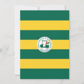 Trou de golf en une invitation d'anniversaire (Dos)