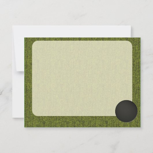 Trou De Style Mini Golf En Un Invitation (Dos)