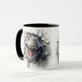 Trou Dinosaure 3D Dans Une Mug Murale - Libérez Vo (Devant gauche)