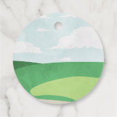 Trou en un Étiquette rond, Merci de golf (Dos)