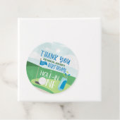 Trou en un Étiquette rond, Merci de golf (En situation)