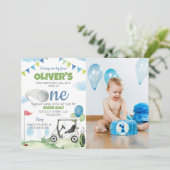 Trou en un Golf 1er anniversaire Invitation (Debout devant)