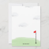 Trou en un Golf Invitation d'anniversaire (Dos)