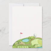 Trou En Un Golf Première Invitation Anniversaire (Dos)