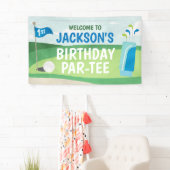 Trou en une bannière d'anniversaire, Golf Joyeux a (En situation)