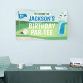 Trou en une bannière d'anniversaire, Golf Joyeux a (Salon professionnel)