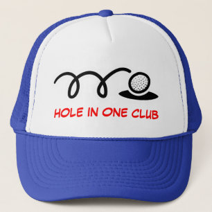 Trou humoristique du casquette   de golf dans un