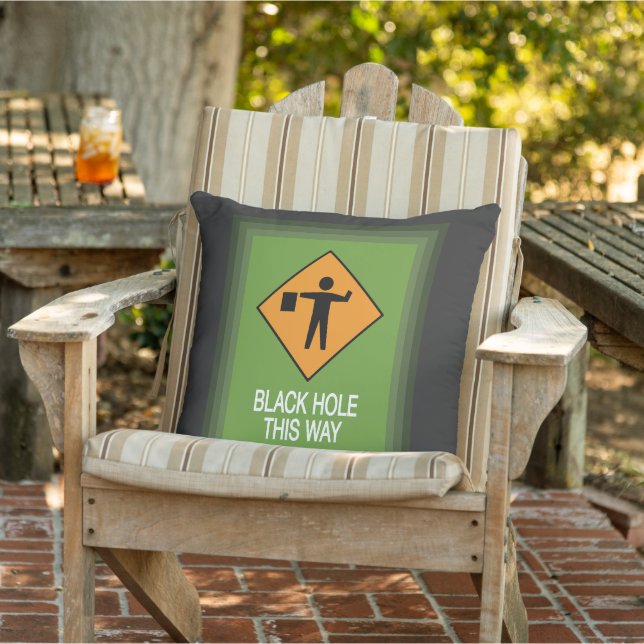 Trou Noir De Cette Façon Zoom Frame Jeu Oreiller (Chaise)