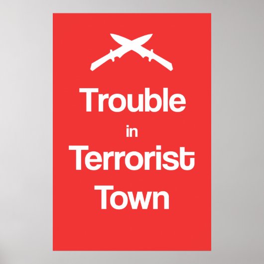 Trouble Dans La Ville Terroriste Garry'smod Poster (Devant)