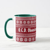 Trouble de Noël obsessionnel tasse à sanglier (Gauche)