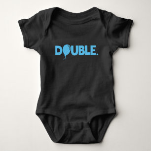 Trouble Double Funny Dad Son Daughter Matching Romper