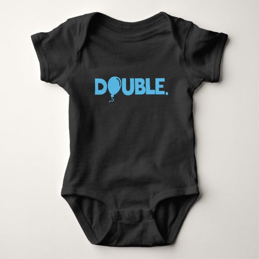 Trouble Double Funny Dad Son Daughter Matching Romper (Voorkant)