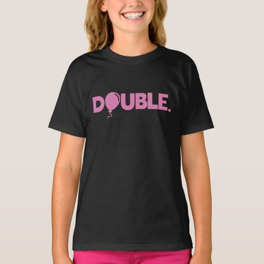 Trouble Double Funny Dad Son Daughter Matching T-shirt (Voorkant)