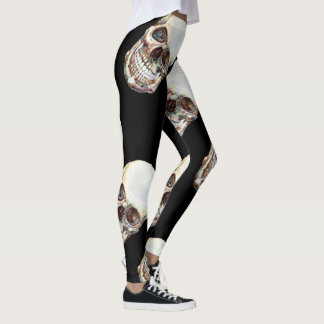 TROUBLED leggings - schedel