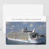 Trouhuwinvitation cruise kaart (Voorkant / Achterkant)