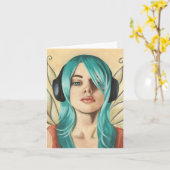 Trouille #2 - carte pour notes de féerie (Fleur jaune)