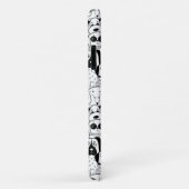 Troupe de chiens noir et blanc Coque de téléphone (Dos/Droite)