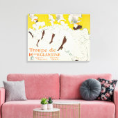Troupe de Mademoiselle Eglantine, Toulouse Lautrec Canvas Afdruk (Insitu (Woonkamer))